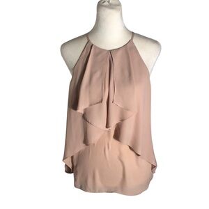 Banana Republic Factory blush chiffon tank top Sz Small